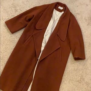 Rust wool jacket by Line + Dot